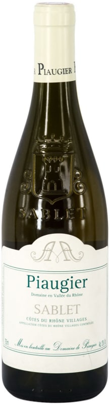 Domaine de Piaugier Sablet Blanc 2020 Front Bottle Shot