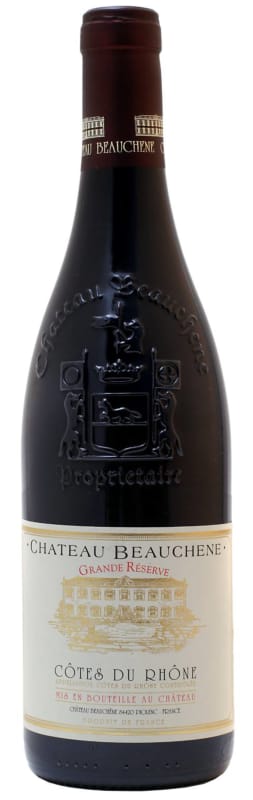 Chateau Beauchene Cotes du Rhone Grande Reserve 2021 Front Bottle Shot