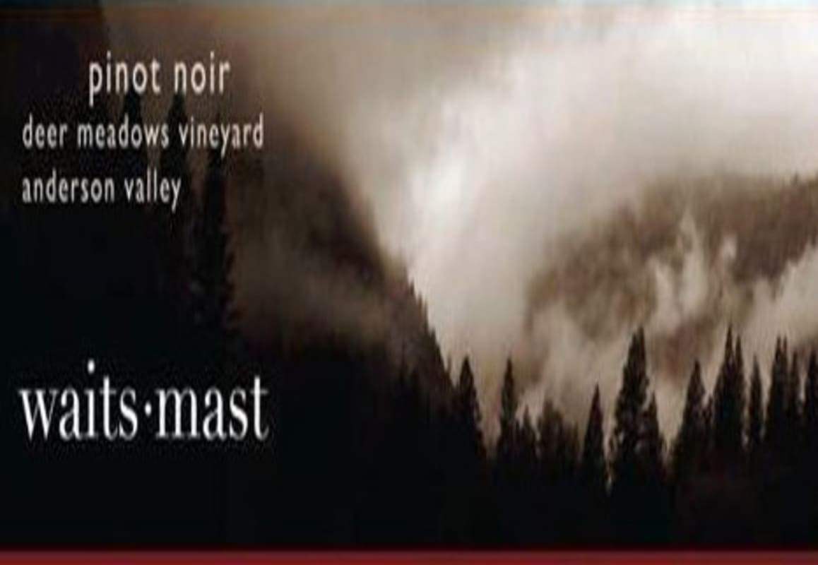 Waits-Mast Family Cellars Deer Meadows Vineyard Pinot Noir 2012 Front Label