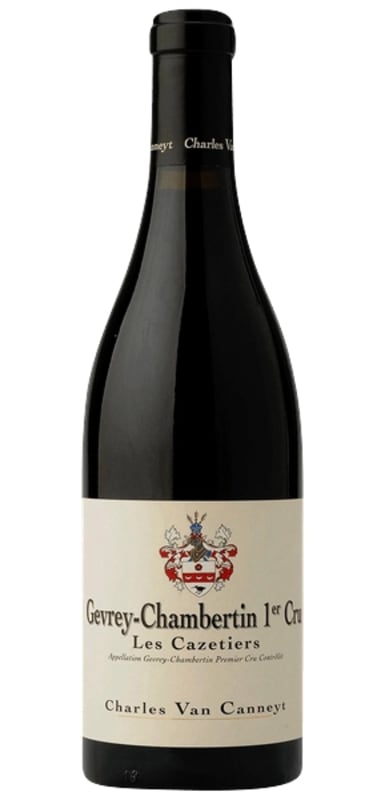 Charles Van Canneyt Gevrey-Chambertin Les Cazetieres Premier Cru 2018 Front Bottle Shot