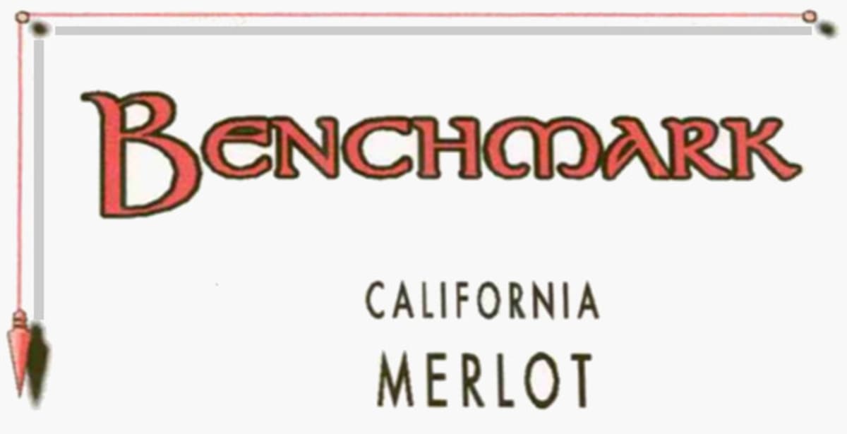 Benchmark Merlot 1998 Front Label
