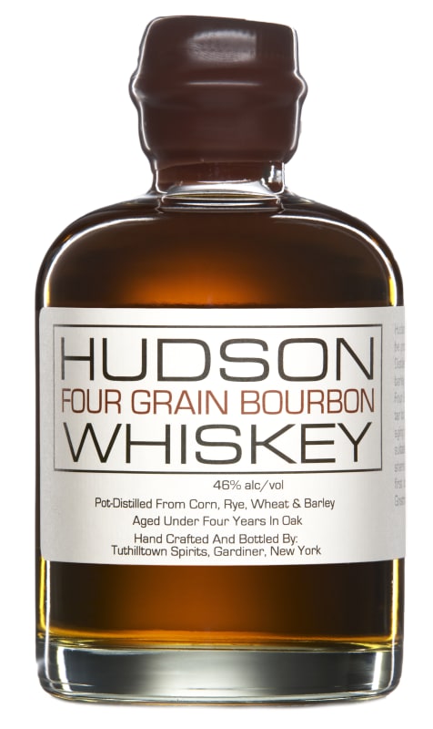 Hudson Four Grain Bourbon Whiskey Front Bottle Shot