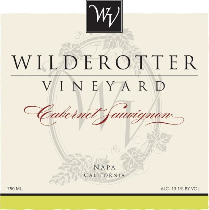 Wilderotter Vineyard and Winery Cabernet Sauvignon 2009 Front Label