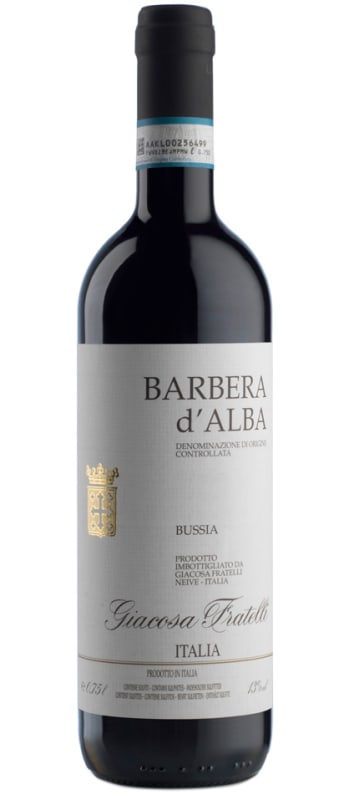 Giacosa Fratelli Barbera d'Alba Bussia 2020 Front Bottle Shot