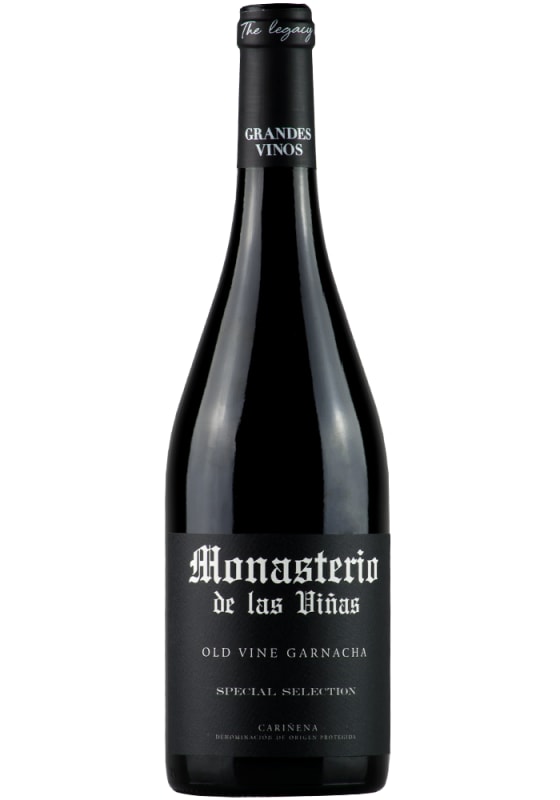 Grandes Vinos Y Vinedos Monasterio de las Vinas Special Selection Old Vine Garnacha 2017 Front Bottle Shot