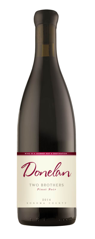 Donelan Two Brothers Pinot Noir 2014 Front Bottle Shot