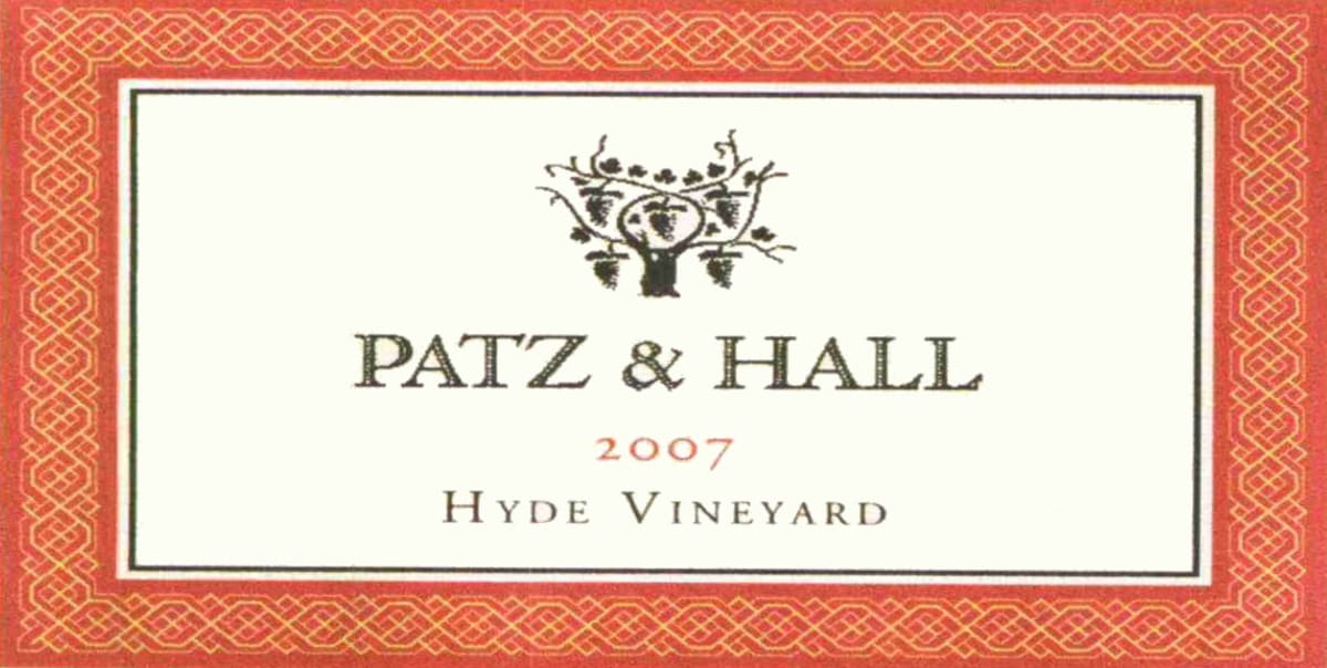 Patz & Hall Hyde Vineyard Pinot Noir 2007 Front Label