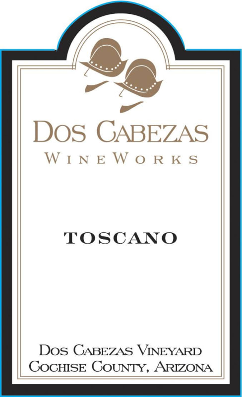 Dos Cabezas Winery Toscano 2013 Front Label