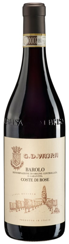 G.D. Vajra Barolo Coste di Rose 2022 Front Bottle Shot