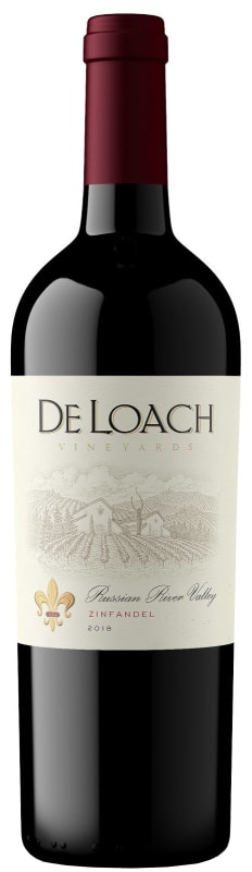 DeLoach Russian River Zinfandel 2018 Front Bottle Shot