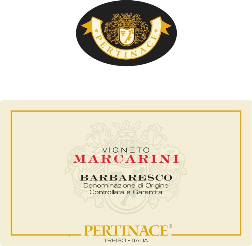 Pertinace Barbaresco Marcarini 2015 Front Label
