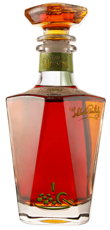 Lote Maestro Anejo Tequila Front Bottle Shot