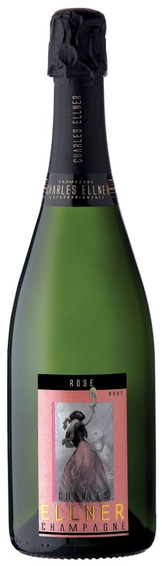 Charles Ellner Brut Rose Front Bottle Shot