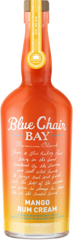 Blue Chair Bay Mango Rum Cream Front Bottle Shot
