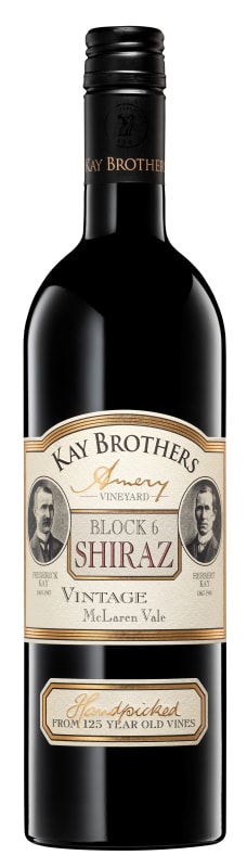Kay Brothers Block 6 Shiraz 2018 Front Bottle Shot