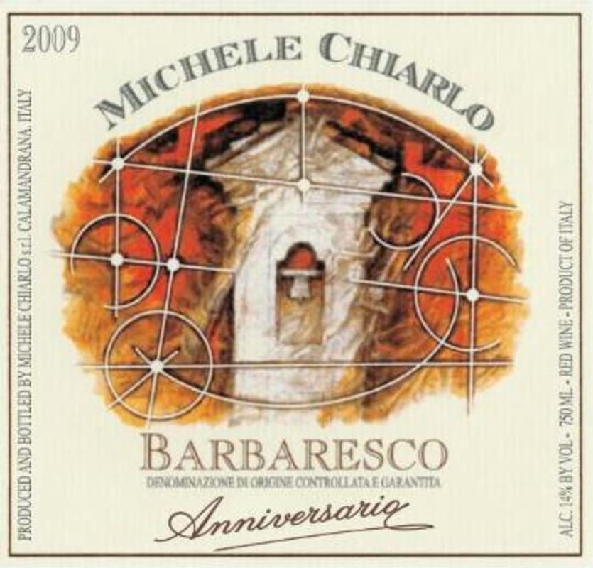 Michele Chiarlo Barbaresco Anniversario 2009 Front Label