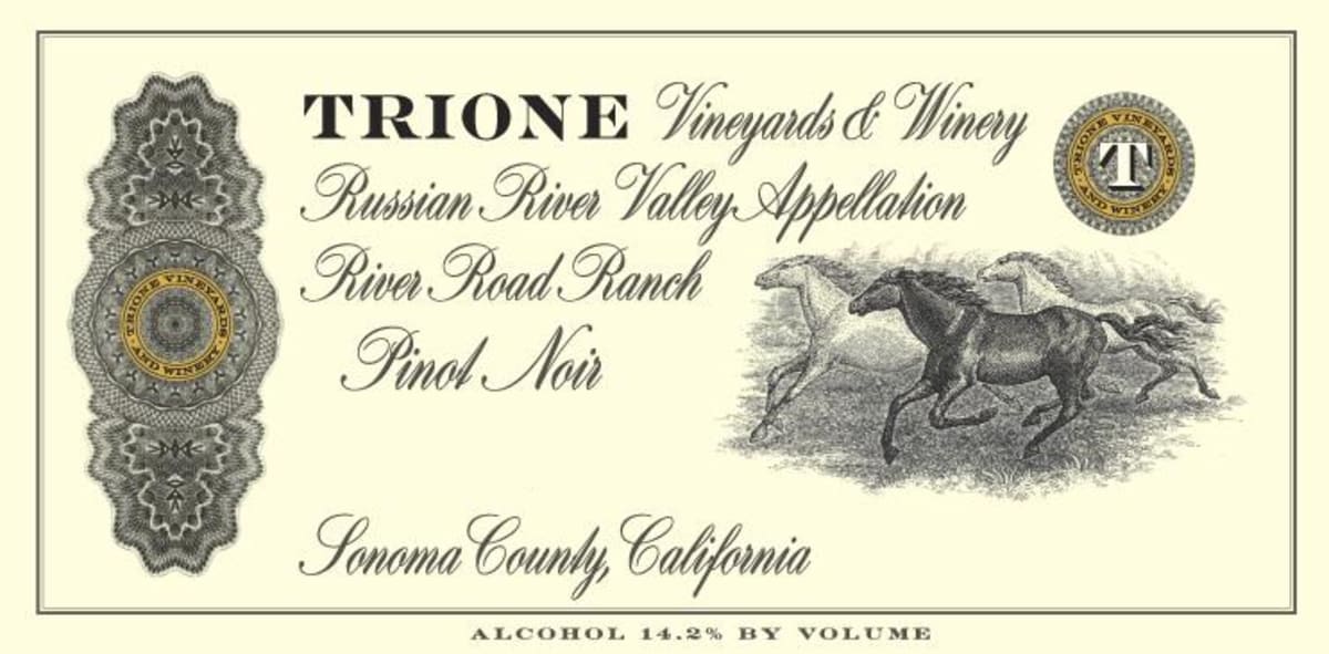 Trione Russian River Valley Pinot Noir 2014 Front Label