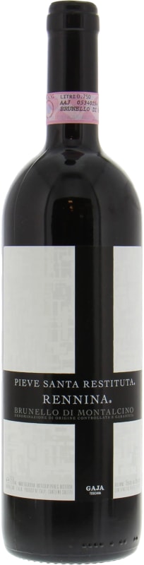Gaja Pieve Santa Restituta Rennina Brunello di Montalcino 2018 Front Bottle Shot