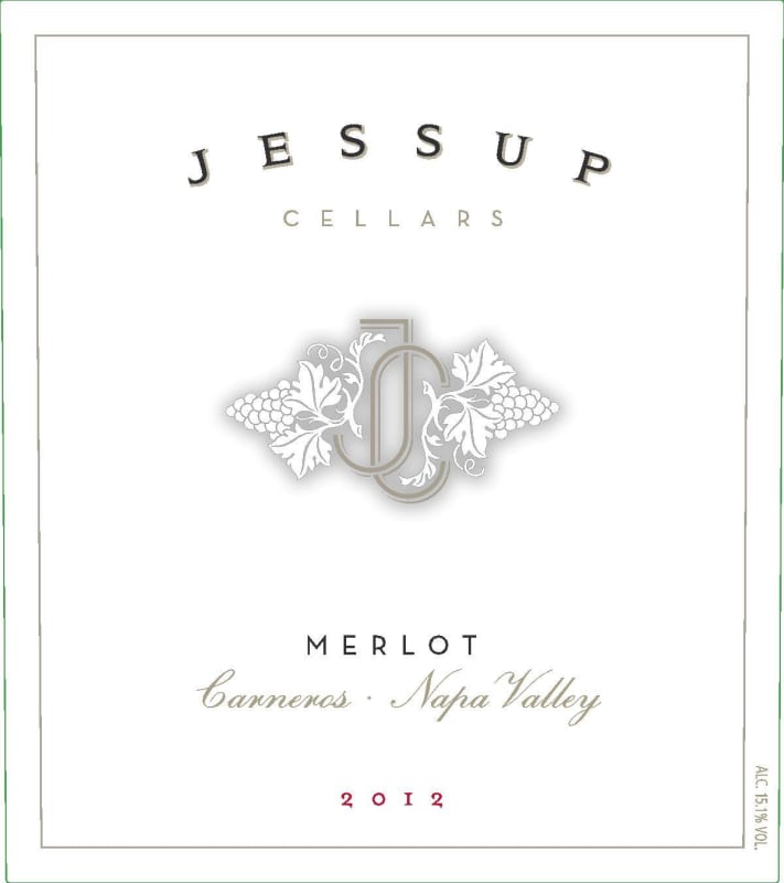 Jessup Merlot 2018 Front Label