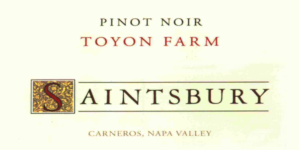 Saintsbury Toyon Farm Pinot Noir 2017 Front Label