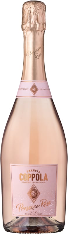 Francis Ford Coppola Diamond Collection Prosecco Rose 2021 Front Bottle Shot