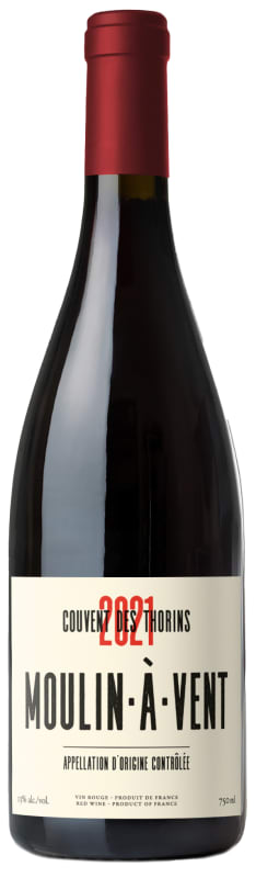 Chateau du Moulin-a-Vent Couvent des Thorins 2021 Front Bottle Shot