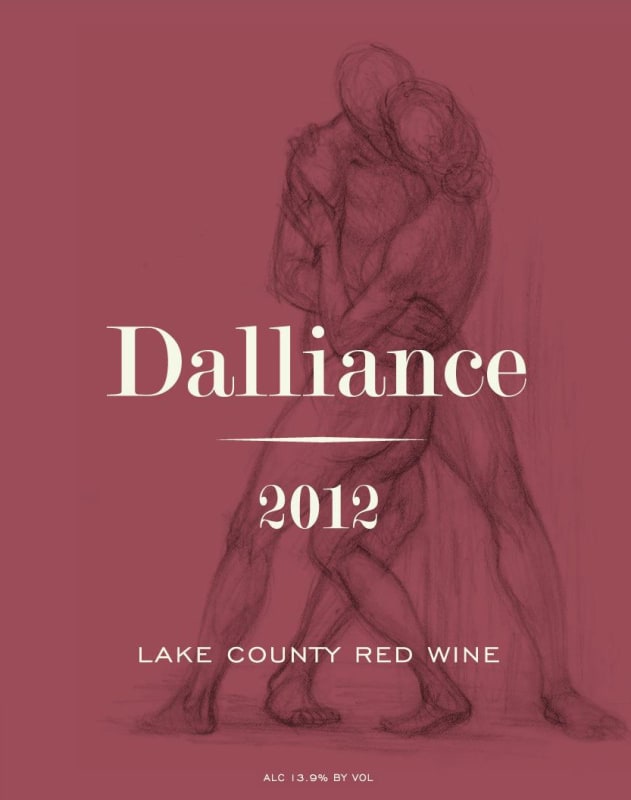 Dalliance Lake County Red 2012 Front Label
