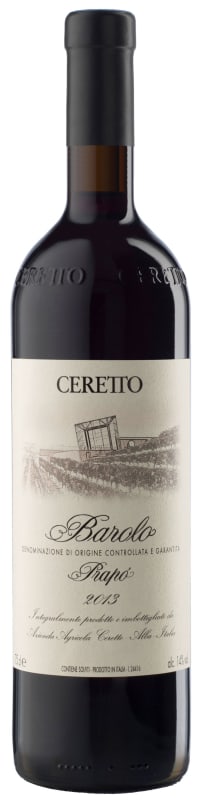 Ceretto Barolo Prapo 2013 Front Bottle Shot