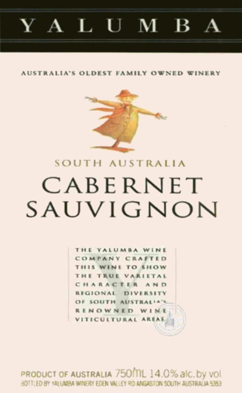 Yalumba Y Series Cabernet Sauvignon 2004 Front Label