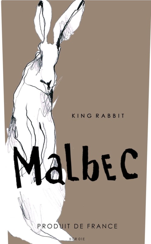 King Rabbit Malbec 2017 Front Label