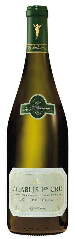 La Chablisienne Chablis Cote de Lechet Premier Cru 2017 Front Bottle Shot