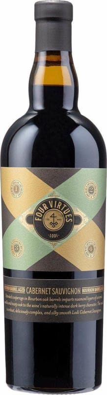 Four Virtues Bourbon Barrel Aged Cabernet Sauvignon 2020 Front Bottle Shot