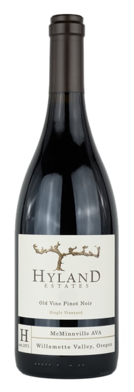 Hyland Estates Old Vine Estate Pinot Noir 2020 Front Bottle Shot