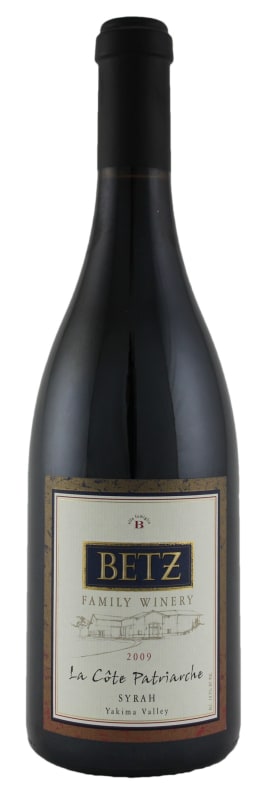 Betz Family Winery La Cote Patriarche Syrah 2009 Front Bottle Shot