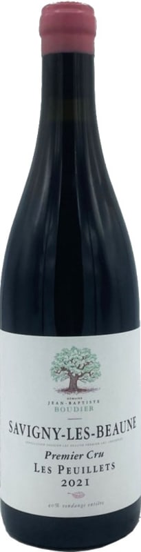 Jean-Baptiste Boudier Savigny-les-Beaune Les Peuillets Premier Cru 2021 Front Bottle Shot