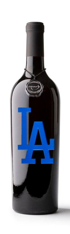 Mano's LA Dodgers Red Blend Front Bottle Shot