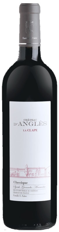 Chateau d'Angles La Clape Classique Red 2014 Front Bottle Shot