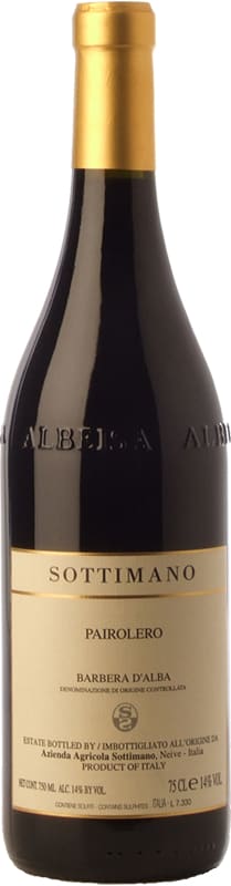 Sottimano Barbera d'Alba Pairolero 2017 Front Bottle Shot