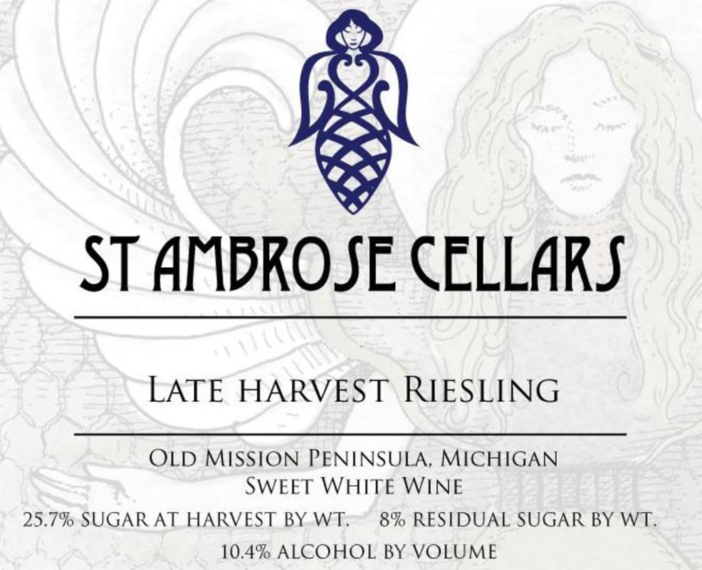 St. Ambrose Cellars Late Harvest Riesling 2014 Front Label
