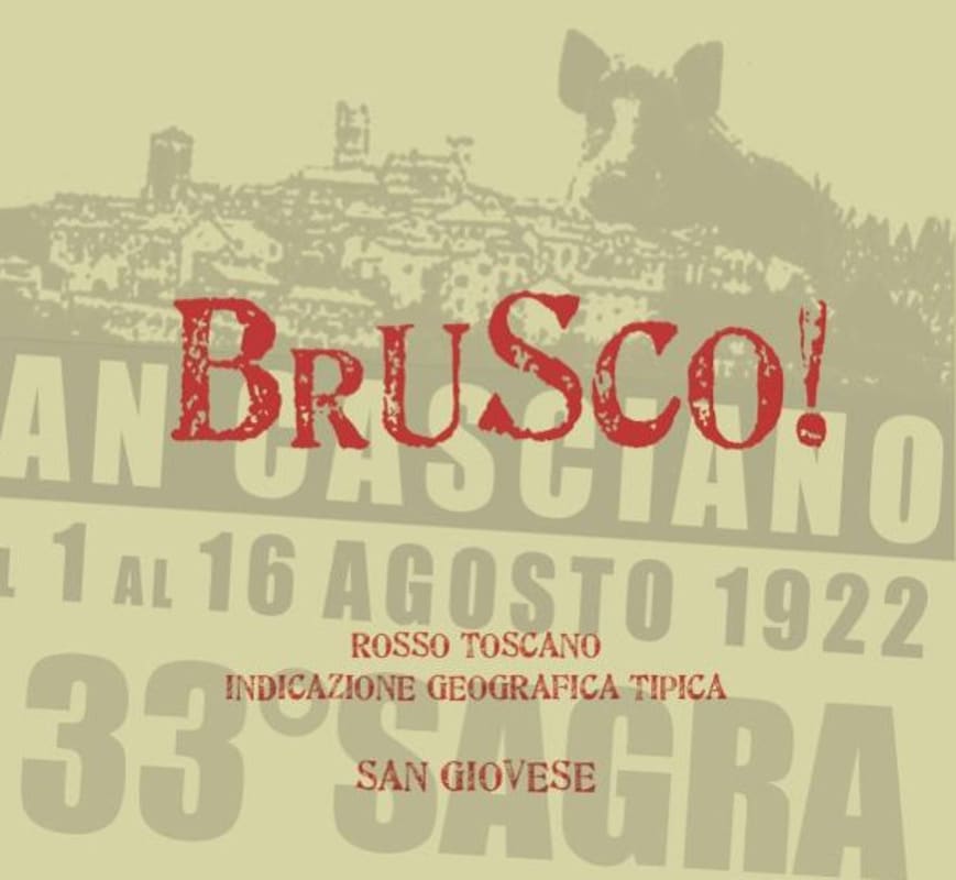 Brusco Sangiovese 2016 Front Label