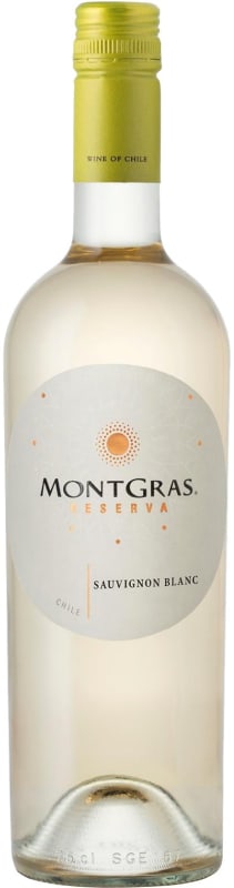 MontGras Reserva Sauvignon Blanc 2017 Front Bottle Shot