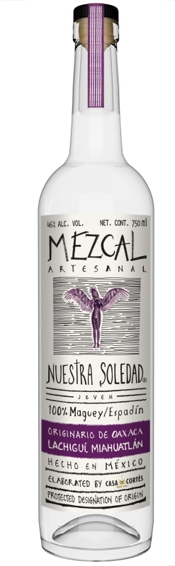 Nuestra Soledad Lachigui Miahuatlan Mezcal Front Bottle Shot