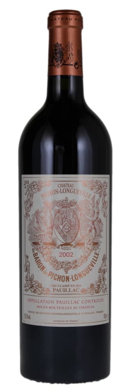 Chateau Pichon-Longueville Baron 2002 Front Bottle Shot