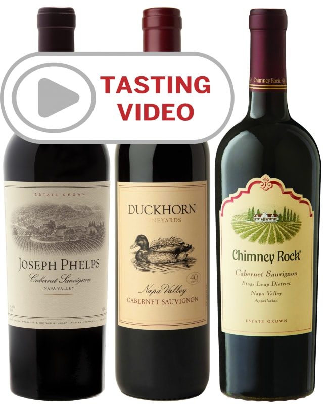 Napa Valley Cabernet Trio with Tasting Video Gift Product Image