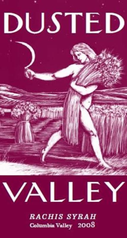 Dusted Valley Rachis Syrah 2008 Front Label