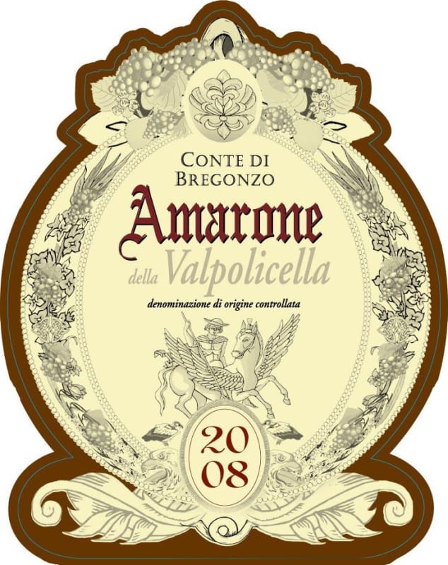Conte di Bregonzo Amarone della Valpolicella 2008 Front Label