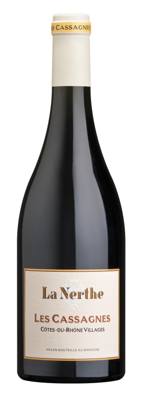 Chateau La Nerthe Cotes-du-Rhone Villages Les Cassagnes 2018 Front Bottle Shot
