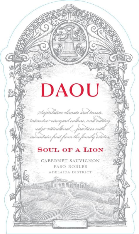 DAOU Soul of a Lion Cabernet Sauvignon 2018 Front Label