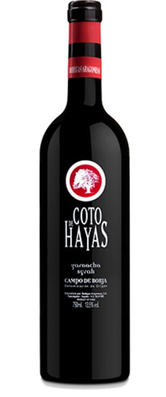 Bodegas Aragonesas Coto de Hayas 2015 Front Bottle Shot
