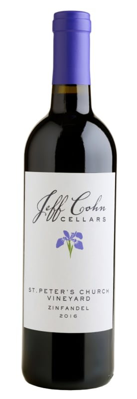 Jeff Cohn Cellars St. Peter's Church Vineyard Zinfandel 2016 Front Bottle Shot